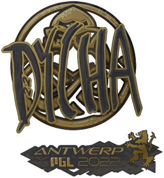 Sticker | dycha (Altın) | Antwerp 2022
