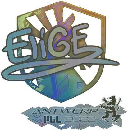 Sticker | EliGE (holográfica) | Amberes 2022