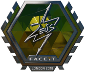 Sticker | Zeus (Foil) | London 2018