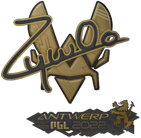 Sticker | ZywOo (Gold) | Antwerp 2022 image