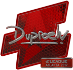 Sticker | dupreeh (Foil) | Atlanta 2017 image