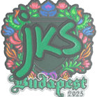 Sticker | jks (Embroidered) | Budapest 2025 Sticker | jks (Embroidered) | Budapest 2025 image