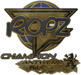 Sticker | ropz (Gold, Champion) | Antwerp 2022