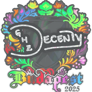 ステッカー | decenty (ホログラム) | Budapest 2025
