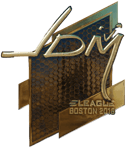 Sticker | jdm64 (Gold) | Boston 2018