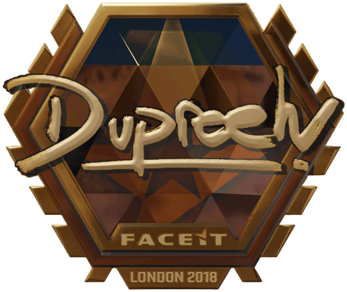 Sticker | dupreeh (złota) | Londyn 2018