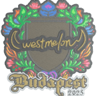 Sticker | westmelon (Embroidered) | Budapest 2025 Sticker | westmelon (Embroidered) | Budapest 2025 image