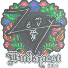 Sticker | zevy (Embroidered) | Budapest 2025 Sticker | zevy (Embroidered) | Budapest 2025 image
