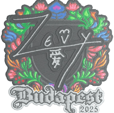 Sticker | zevy (Embroidered) | Budapest 2025