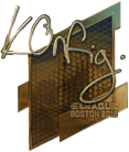 Sticker | k0nfig (Gold) | Boston 2018 Sticker | k0nfig (Gold) | Boston 2018 image
