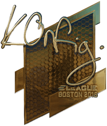 Sticker | k0nfig (dorada) | Boston 2018