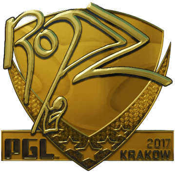 Sticker | ropz (Gold) | Krakow 2017