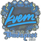 Sticker | Kvem | Budapest 2025 Sticker | Kvem | Budapest 2025 image