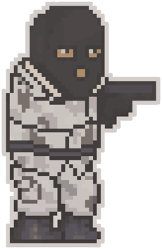 Sticker | Terroriste pixelisé