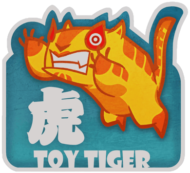 Sticker | Pluszowy tygrys