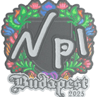 Sticker | npl (Embroidered) | Budapest 2025 Sticker | npl (Embroidered) | Budapest 2025 image
