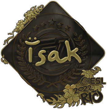 Sticker | isak（金色）| 2022年里约热内卢锦标赛