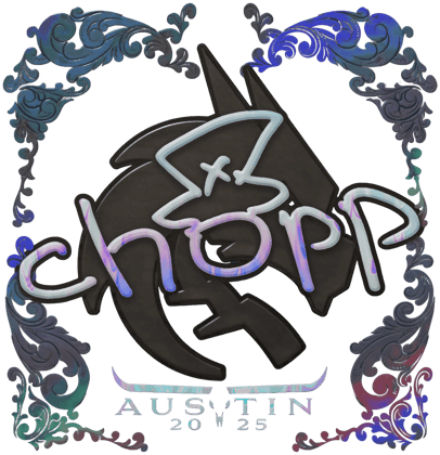 Sticker | chopper (holográfica) | Austin 2025