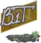 Sticker | b1t (Glitter) | Antwerp 2022