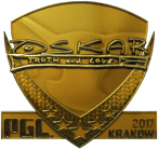 Sticker | oskar (Gold) | Krakow 2017 image