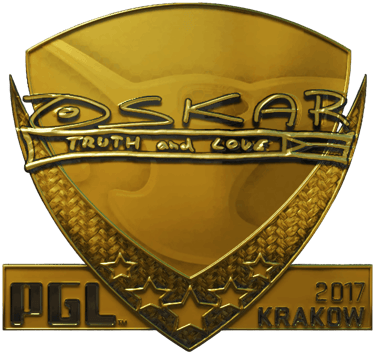 Sticker | oskar (ทอง) | Krakow 2017