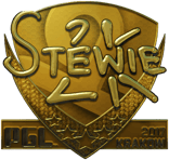 Sticker | Stewie2K (Gold) | Krakow 2017