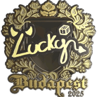 Sticker | Lucky (Gold) | Budapest 2025 image