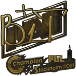 Sticker | b1t (Gold) | Stockholm 2021