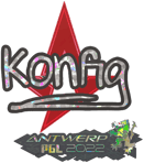 Sticker | k0nfig (Glitter) | Antwerp 2022