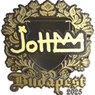 Sticker | jottAAA (Gold) | Budapest 2025 image