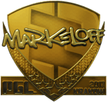 Sticker | markeloff (Gold) | Krakow 2017