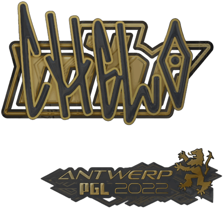 Sticker | chelo (Gold) | Antuérpia 2022
