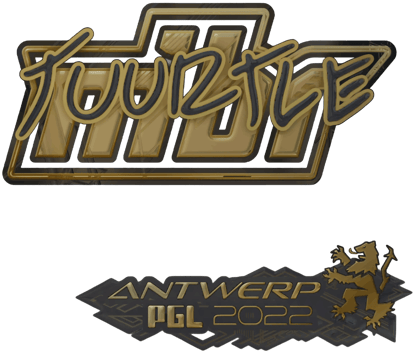 Sticker | Tuurtle (ゴールド) | Antwerp 2022