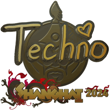 Sticker | Techno4K (Altın) | Şanghay 2024