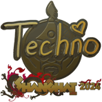 Sticker | Techno4K (Gold) | Shanghai 2024