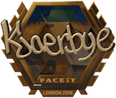 Sticker | Kjaerbye (Gold) | London 2018 image