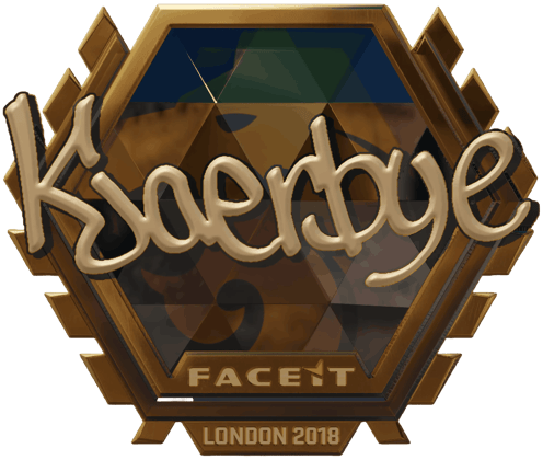 Sticker | Kjaerbye (dorada) | Londres 2018