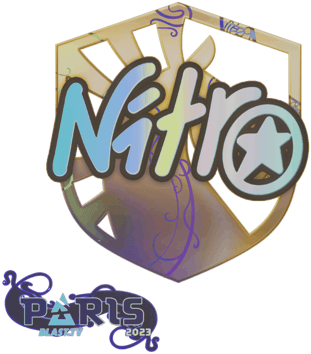 Sticker | nitr0 (holograficzna) | Paryż 2023