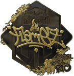 Sticker | FlameZ (Gold) | Rio 2022