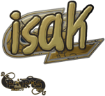 Sticker | isak (Gold) | Paris 2023 image