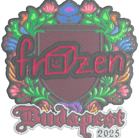 Sticker | frozen (Embroidered) | Budapest 2025 Sticker | frozen (Embroidered) | Budapest 2025 image
