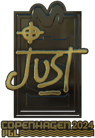 Sticker | JUST (Gold) | Copenhagen 2024 image