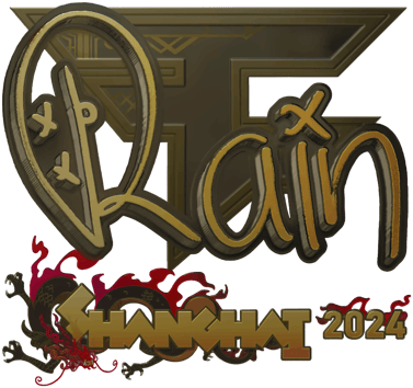 Sticker | rain (Vàng) | Thượng Hải 2024