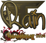 Sticker | rain (Gold) | Shanghai 2024
