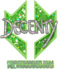 Sticker | decenty (Glitter) | Copenhagen 2024 image