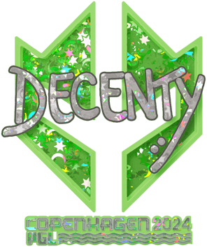 Sticker | decenty (ระยิบระยับ) | Copenhagen 2024