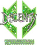 Sticker | decenty (Glitter) | Copenhagen 2024