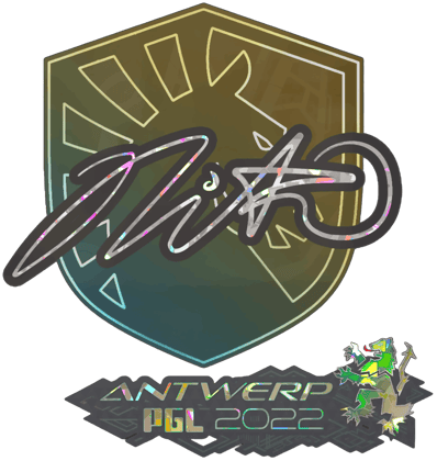 Sticker | nitr0 (purpurina) | Amberes 2022