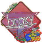 Sticker | broky (Glitter) | Rio 2022