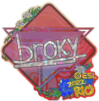Sticker | broky (scintillant) | Rio 2022